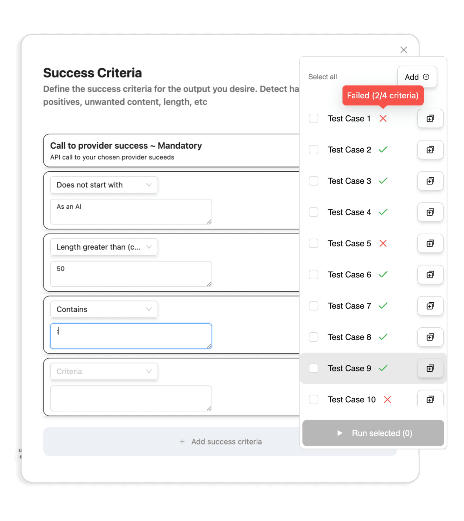 Testing LLM Prompts